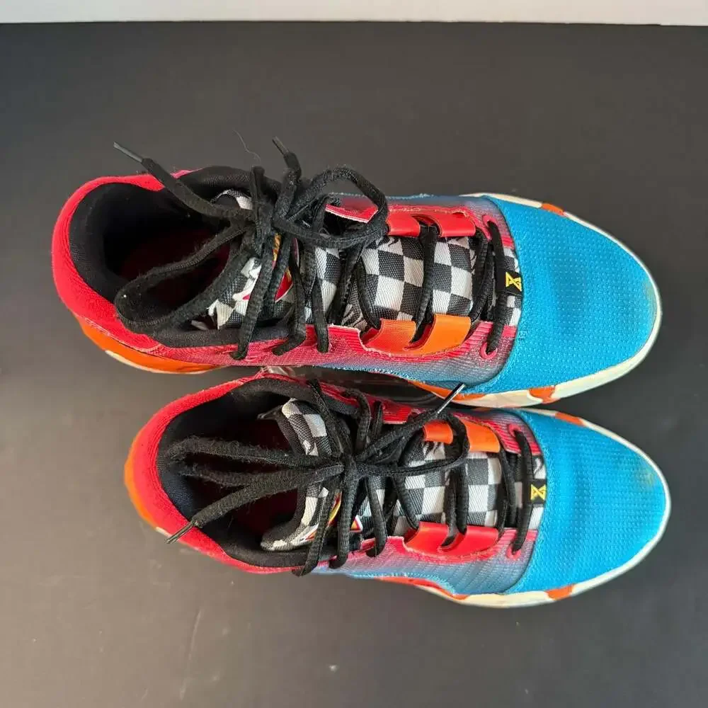Nike PG 6‎ x Hot Wheels Blue Red Orange Basketball Shoes Size 8